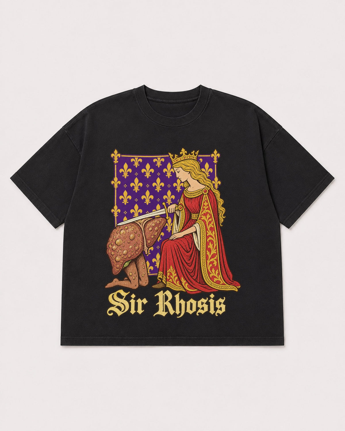 Mockup Boxy Heavyweight Tee Black product