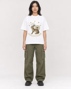 Mockup Boxy Heavyweight Tee White female full-body 22