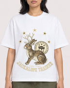 Mockup Boxy Heavyweight Tee White female close-up 22