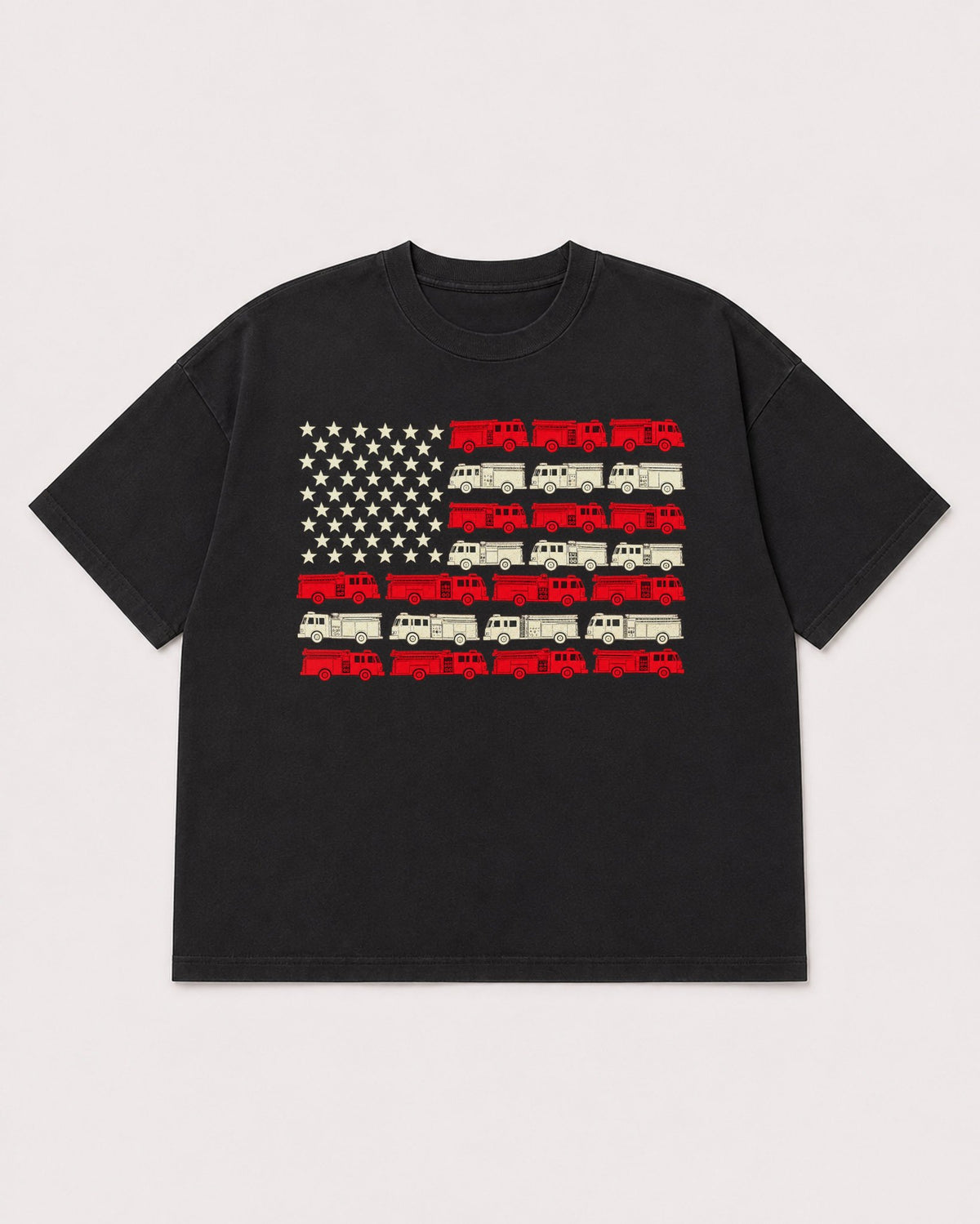 Mockup Boxy Heavyweight Tee Black product