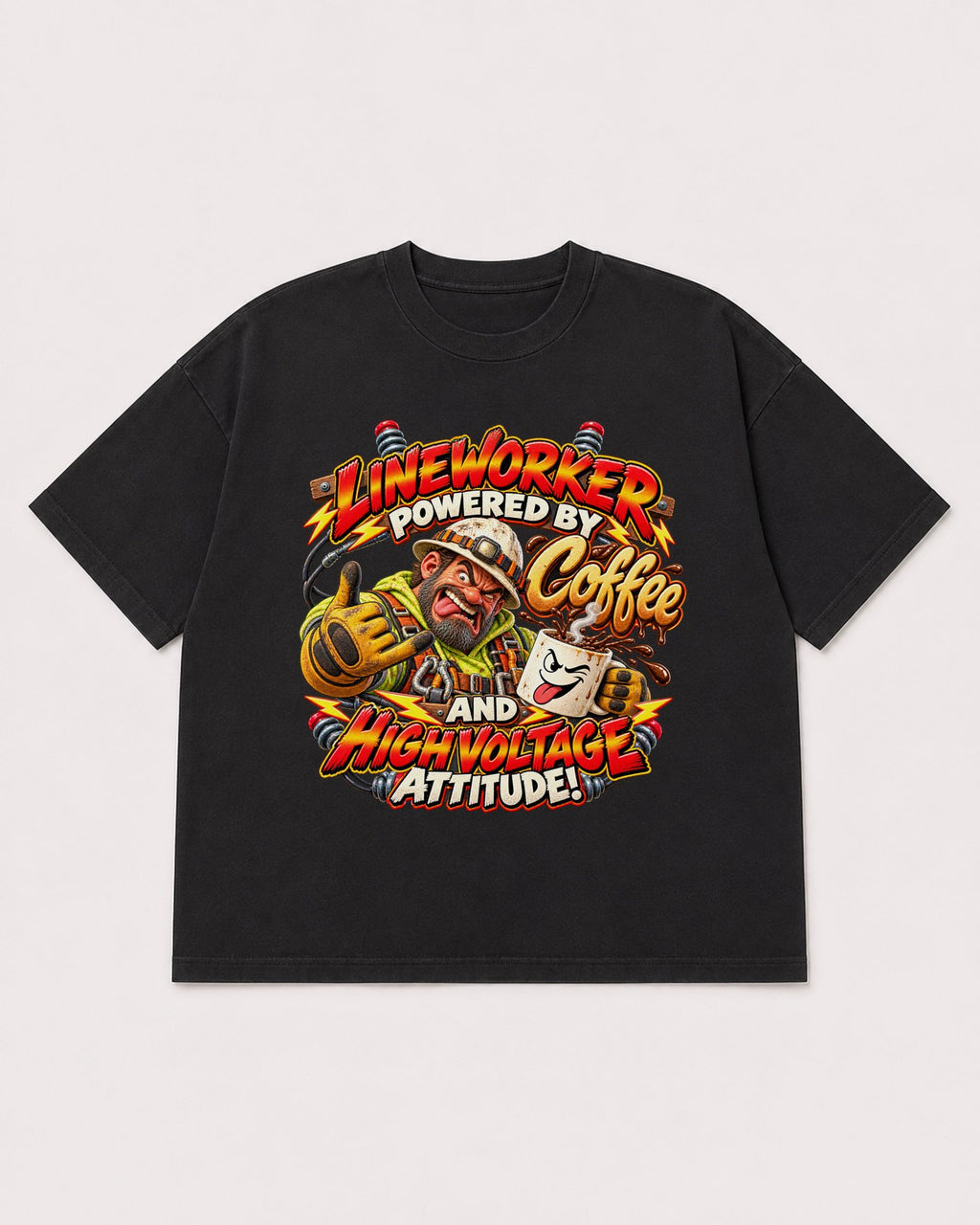 Mockup Boxy Heavyweight Tee Black product