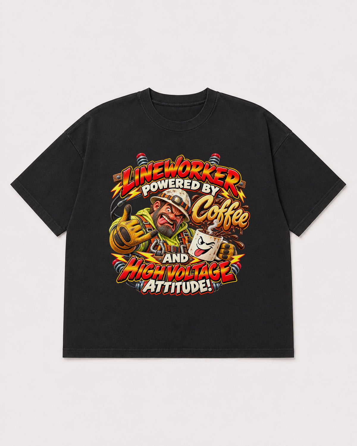 Mockup Boxy Heavyweight Tee Black product