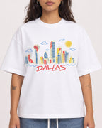Mockup Boxy Heavyweight Tee White female close-up 06