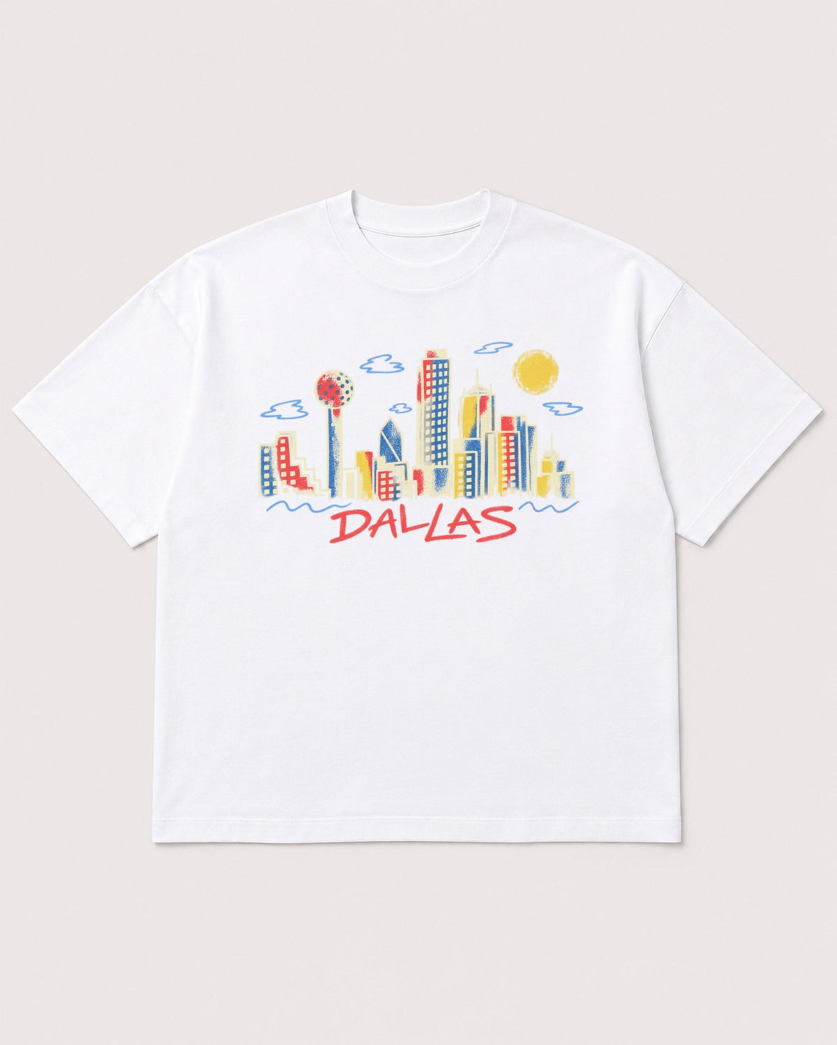 Mockup Boxy Heavyweight Tee White product