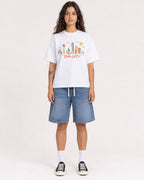 Mockup Boxy Heavyweight Tee White female full-body 06
