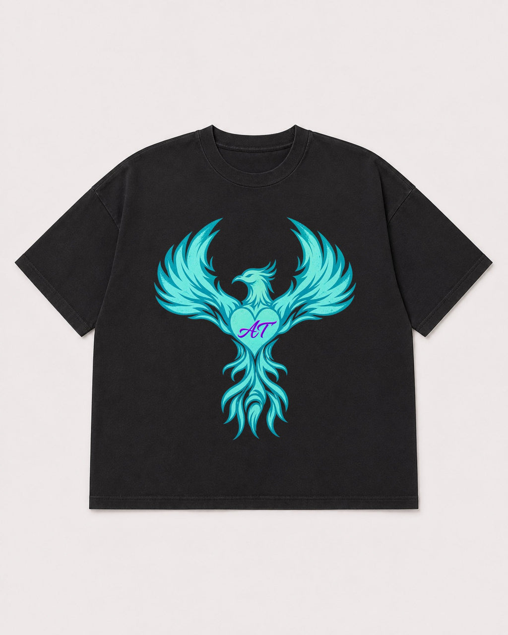 Mockup Boxy Heavyweight Tee Black product