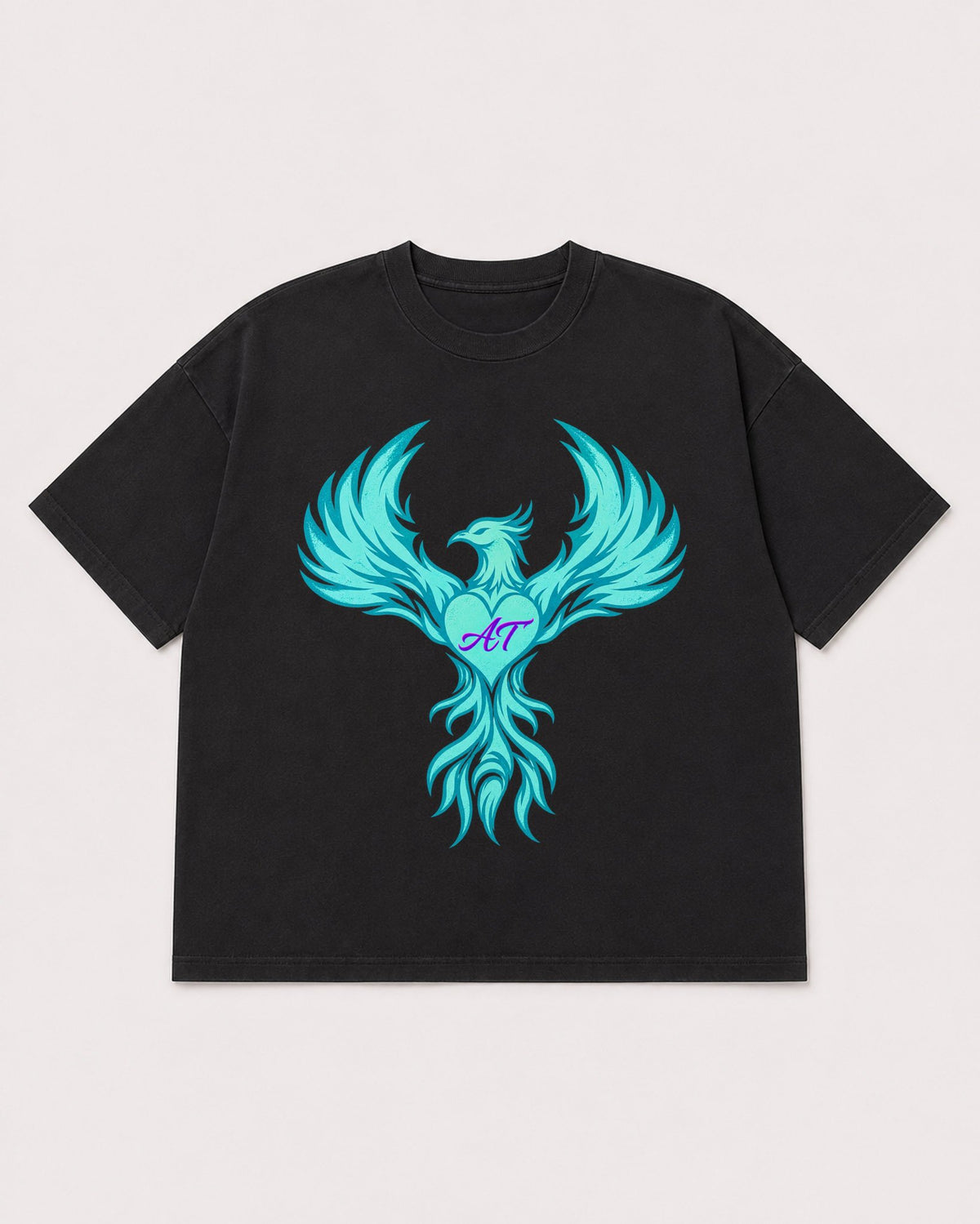 Mockup Boxy Heavyweight Tee Black product