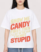 Mockup Boxy Heavyweight Tee White female close-up 01