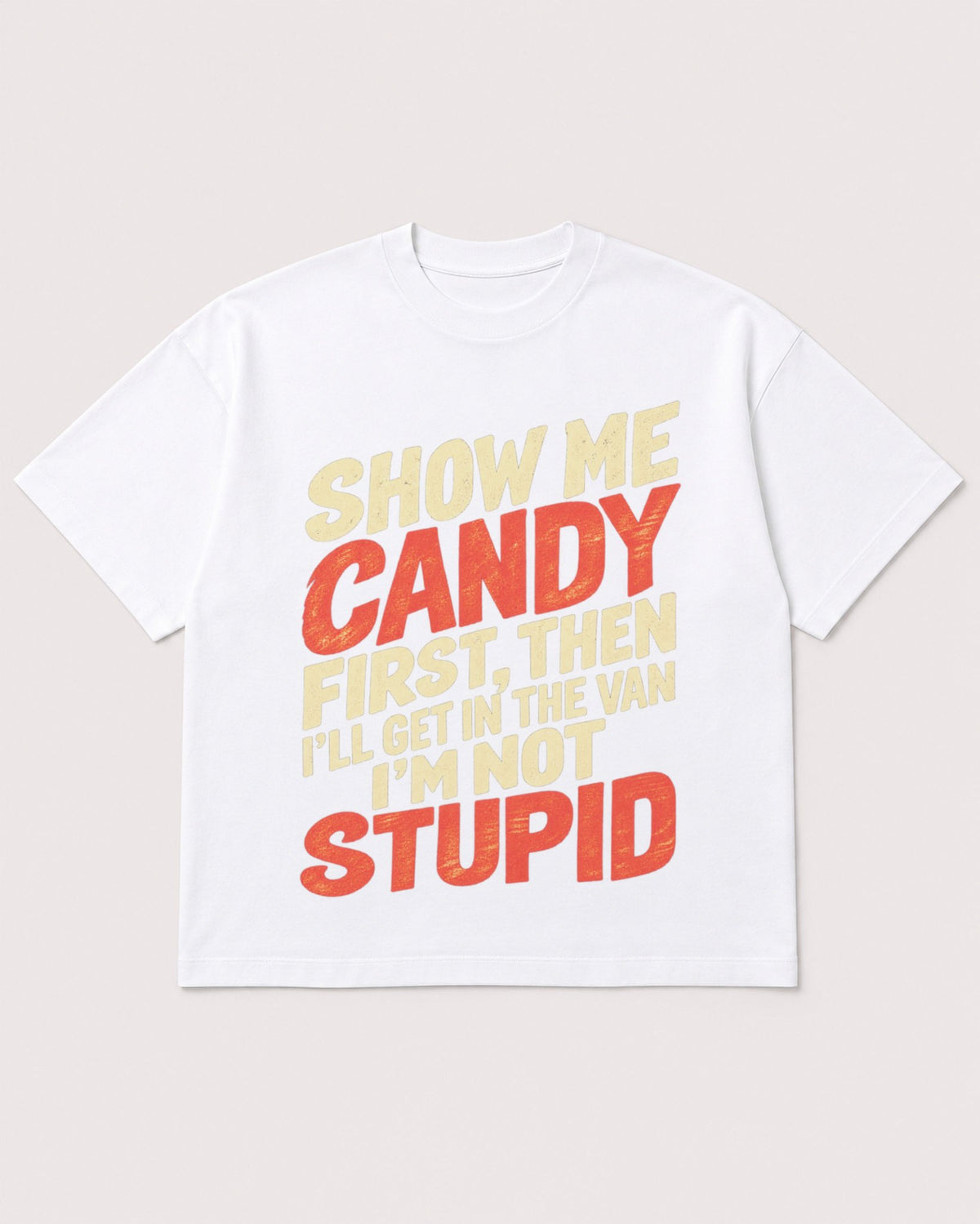Mockup Boxy Heavyweight Tee White product