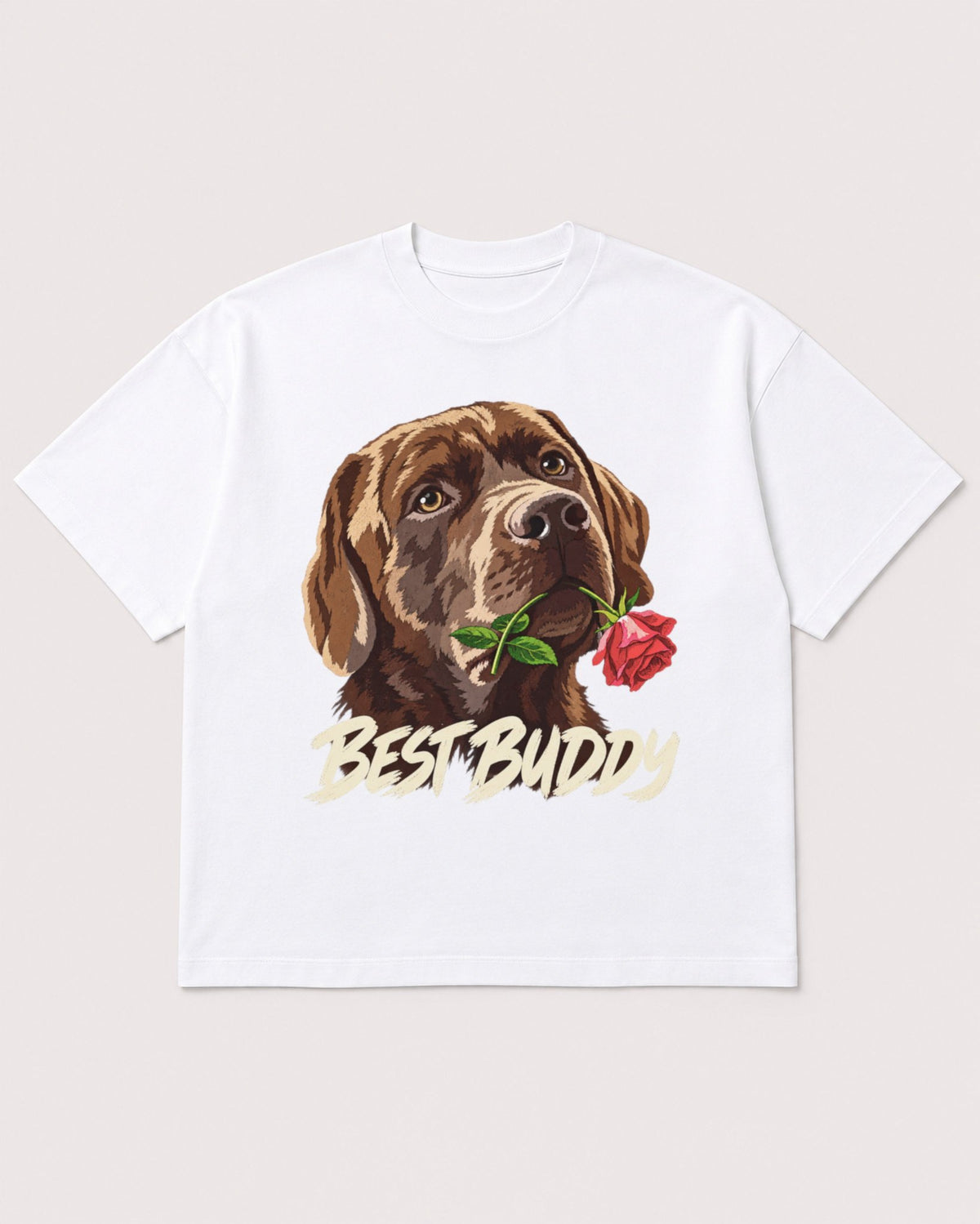 Mockup Boxy Heavyweight Tee White product