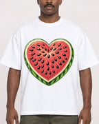 Mockup Boxy Heavyweight Tee White male close-up 14