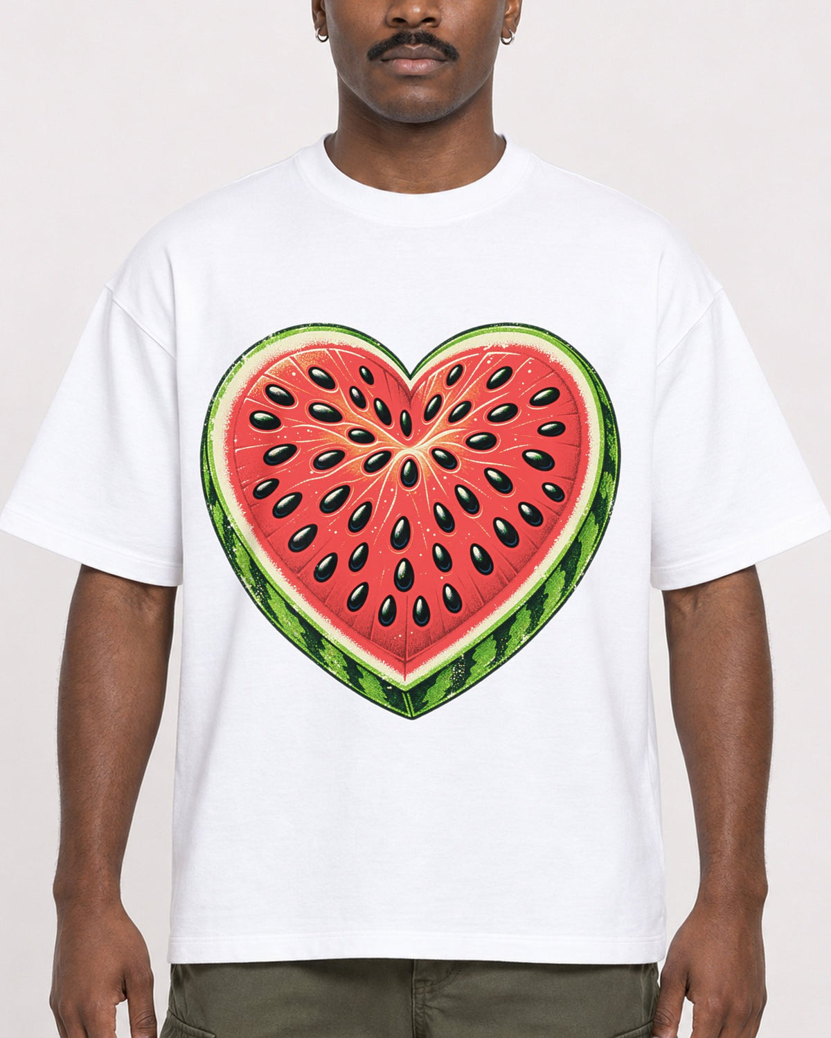 Mockup Boxy Heavyweight Tee White male close-up 14