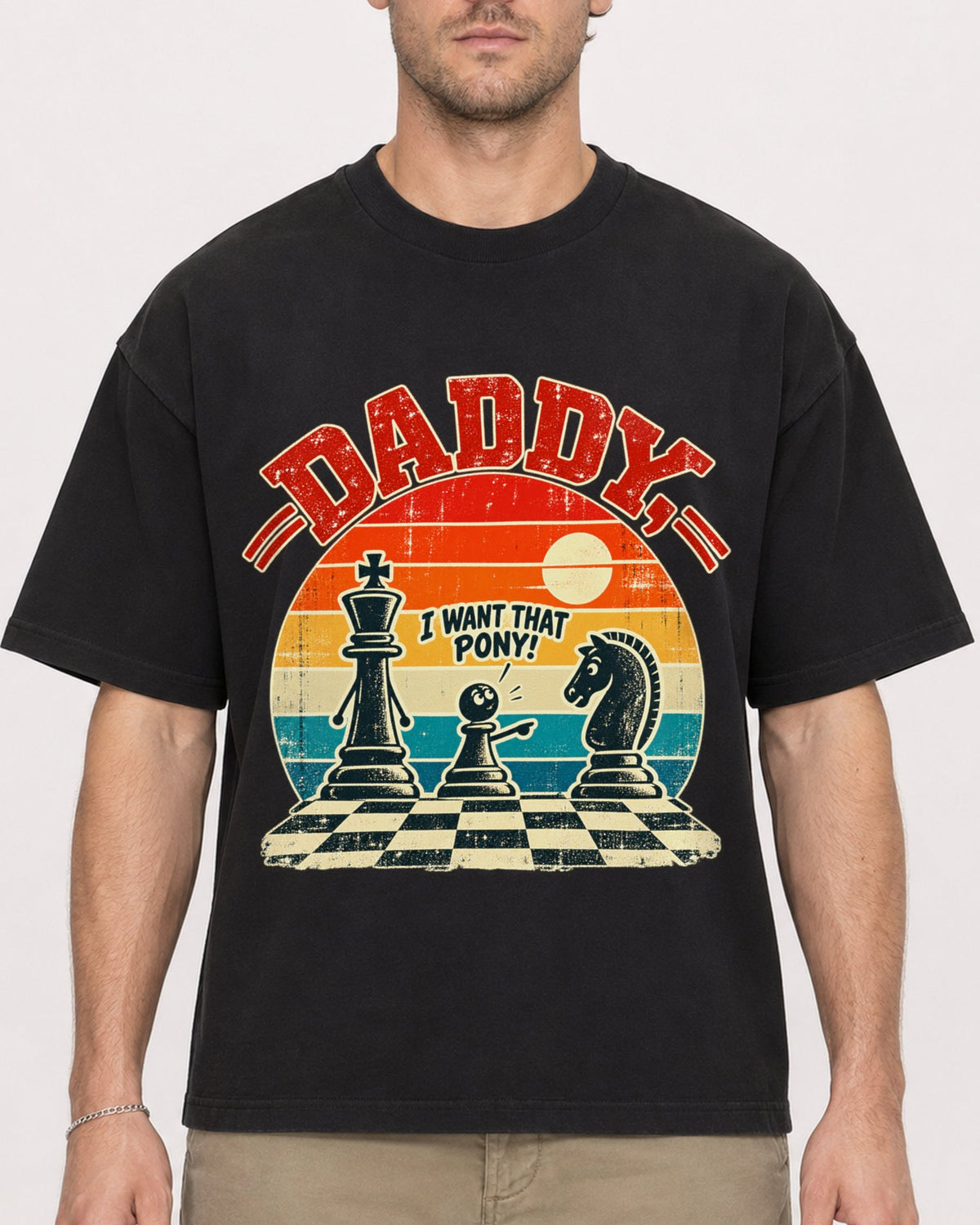 Mockup Boxy Heavyweight Tee Black male close-up 08