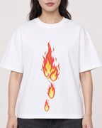 Mockup Boxy Heavyweight Tee White female close-up 03