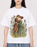 Mockup Boxy Heavyweight Tee White female close-up 01