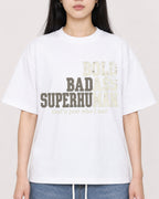 Mockup Boxy Heavyweight Tee White female close-up 01