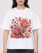Mockup Boxy Heavyweight Tee White female close-up 03