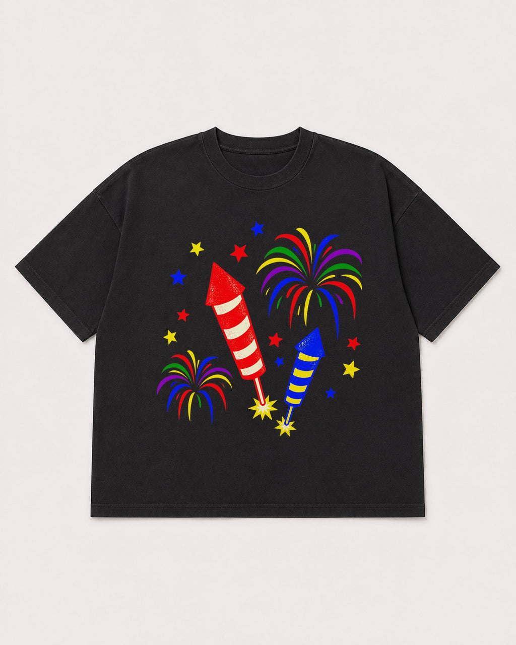 Mockup Boxy Heavyweight Tee Black product