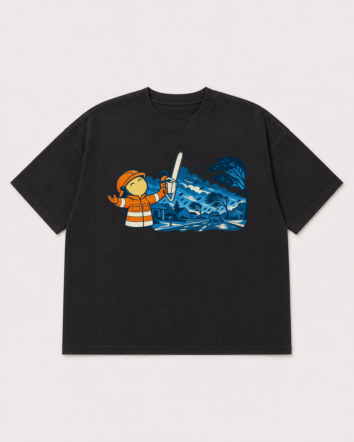 Mockup Boxy Heavyweight Tee Black product