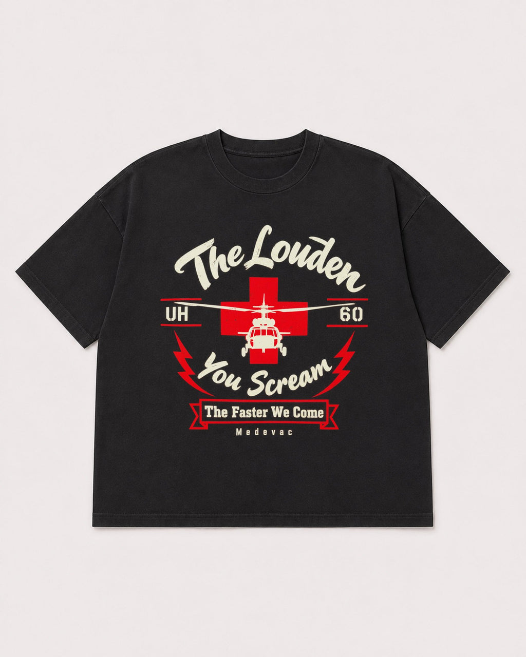 Mockup Boxy Heavyweight Tee Black product
