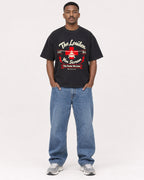Mockup Boxy Heavyweight Tee Black male full-body 14