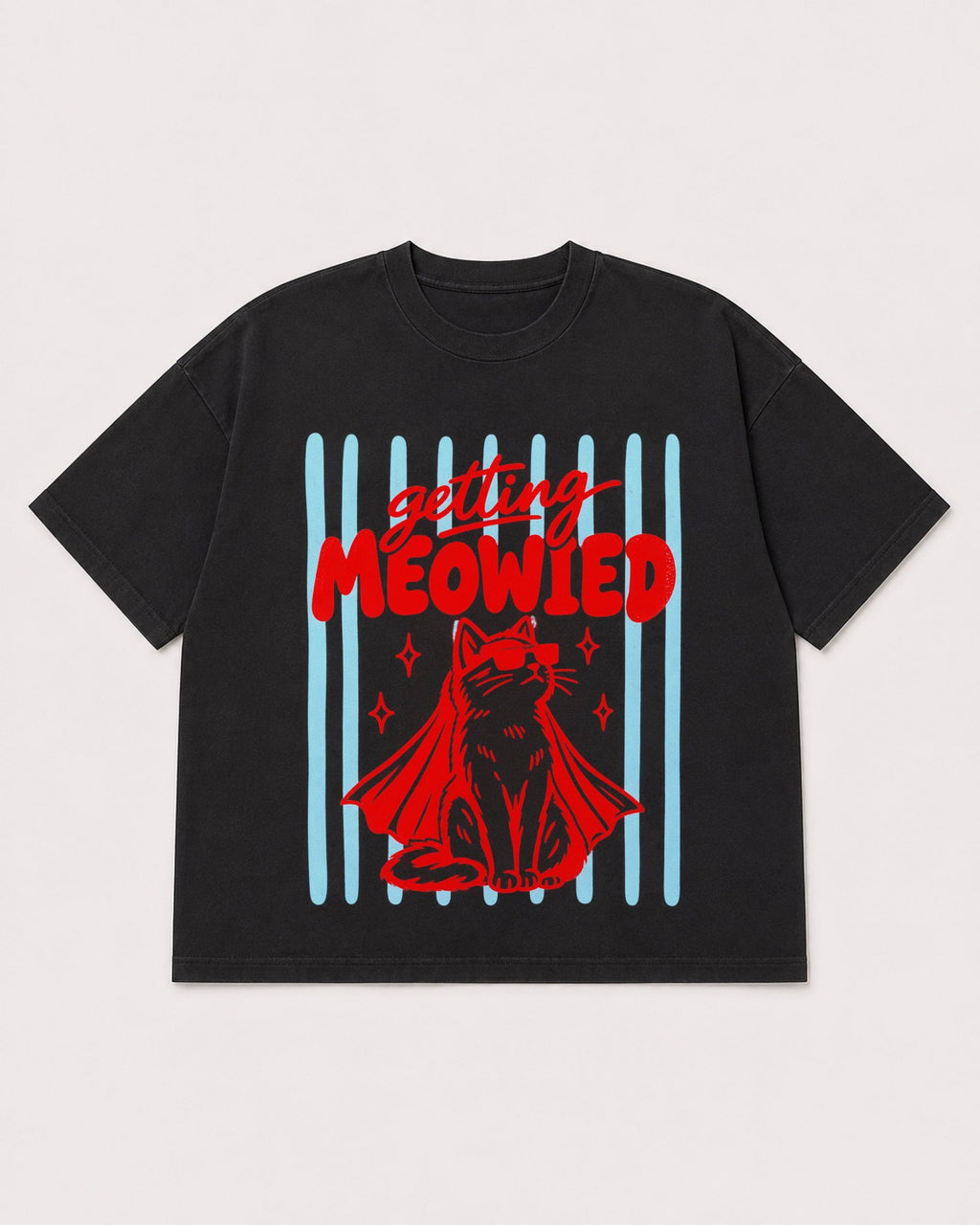 Mockup Boxy Heavyweight Tee Black product