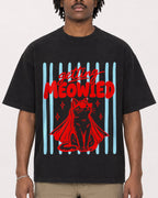 Mockup Boxy Heavyweight Tee Black male close-up 04