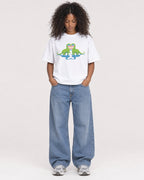 Mockup Boxy Heavyweight Tee White female full-body 05