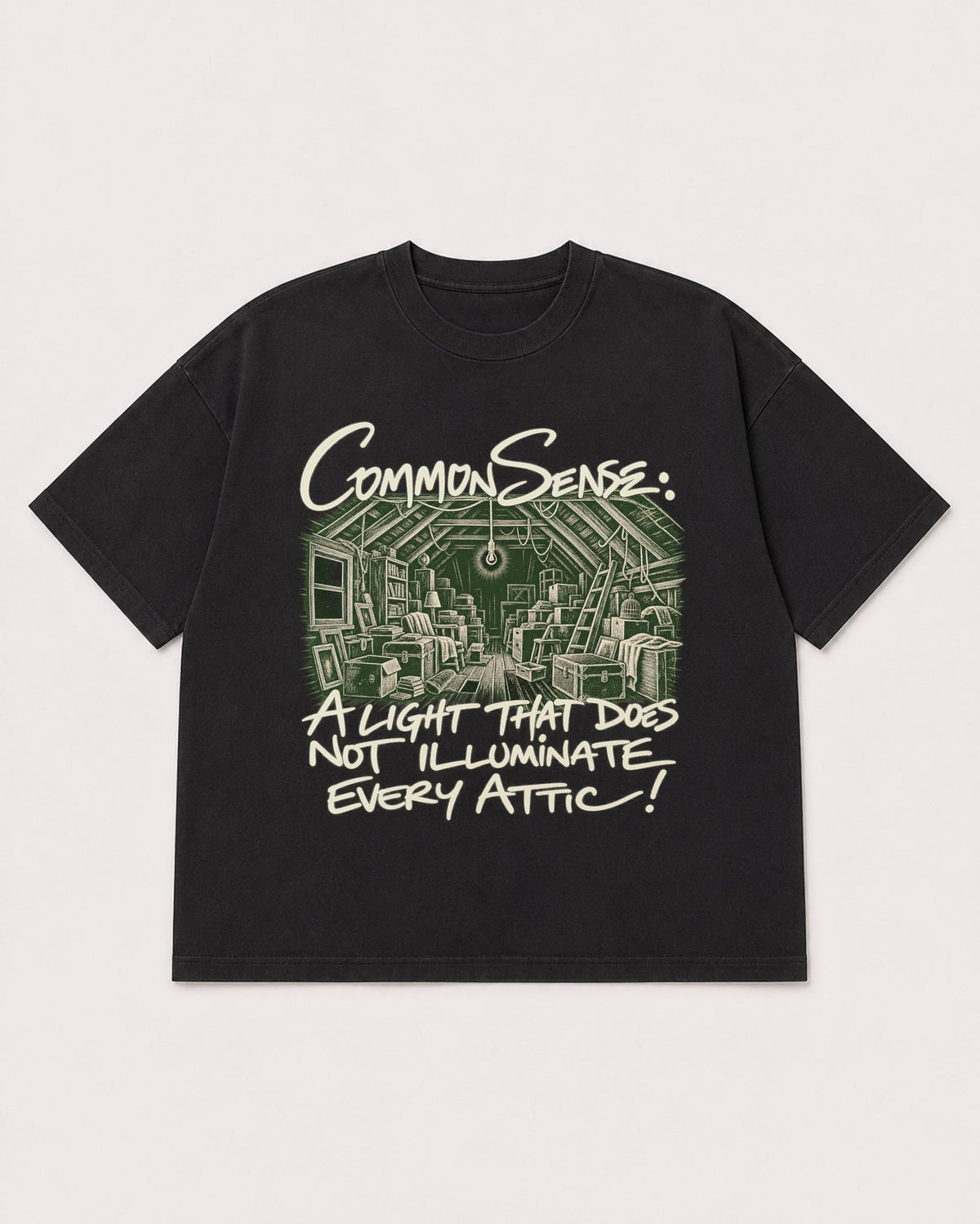 Mockup Boxy Heavyweight Tee Black product
