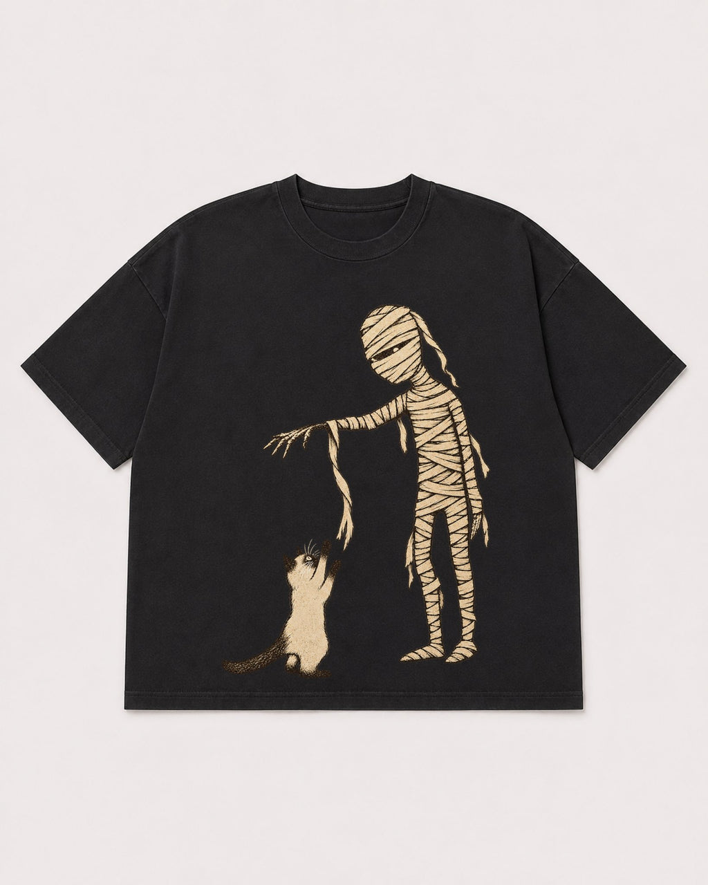 Mockup Boxy Heavyweight Tee Black product