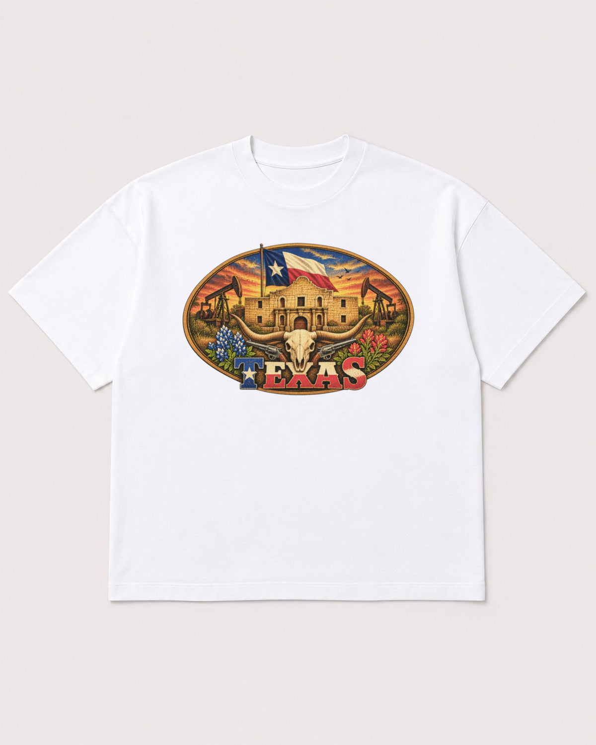 Mockup Boxy Heavyweight Tee White product