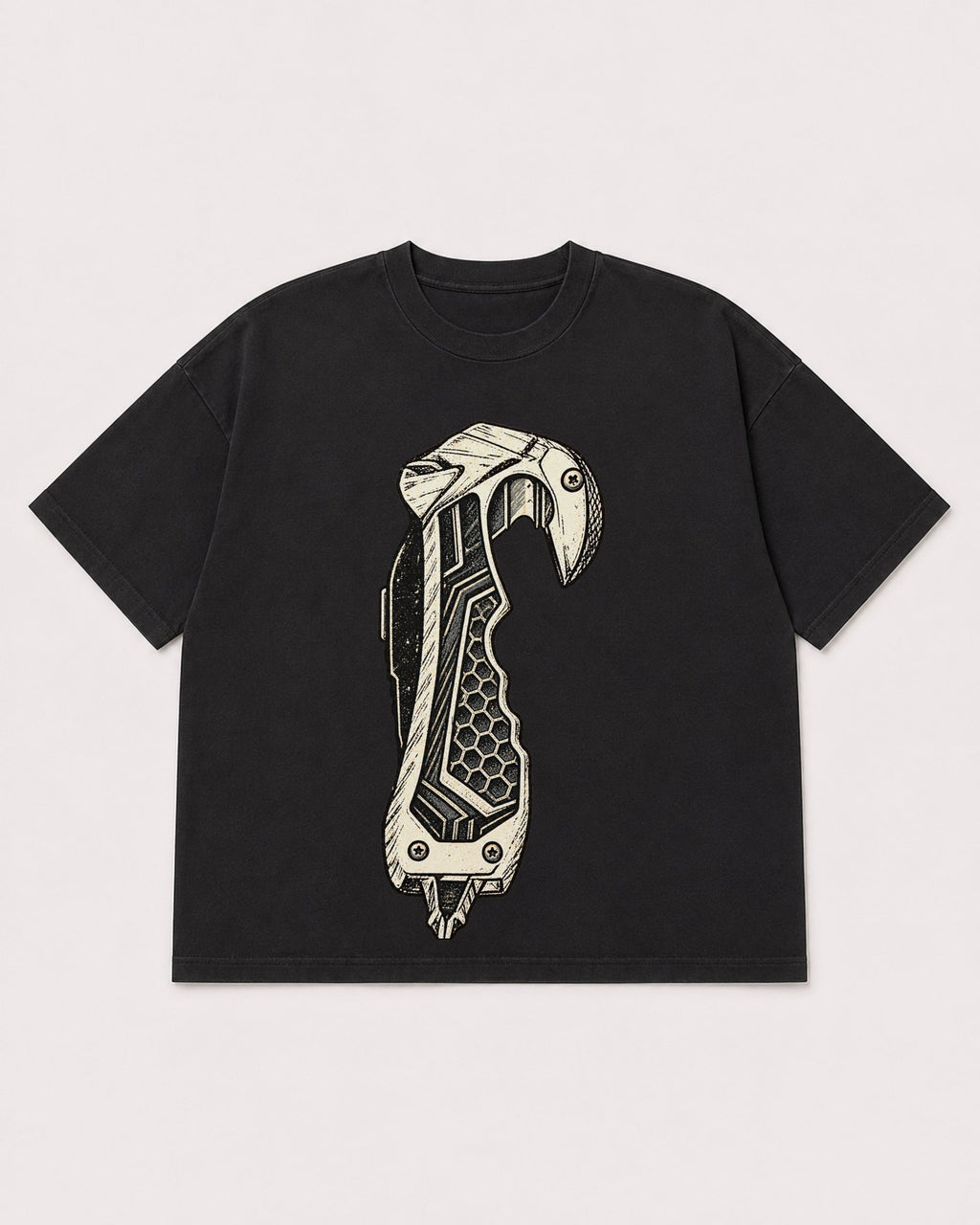 Mockup Boxy Heavyweight Tee Black product