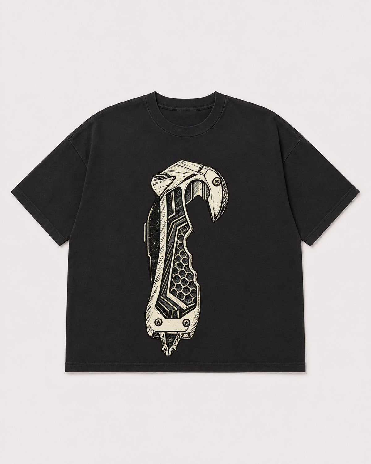 Mockup Boxy Heavyweight Tee Black product