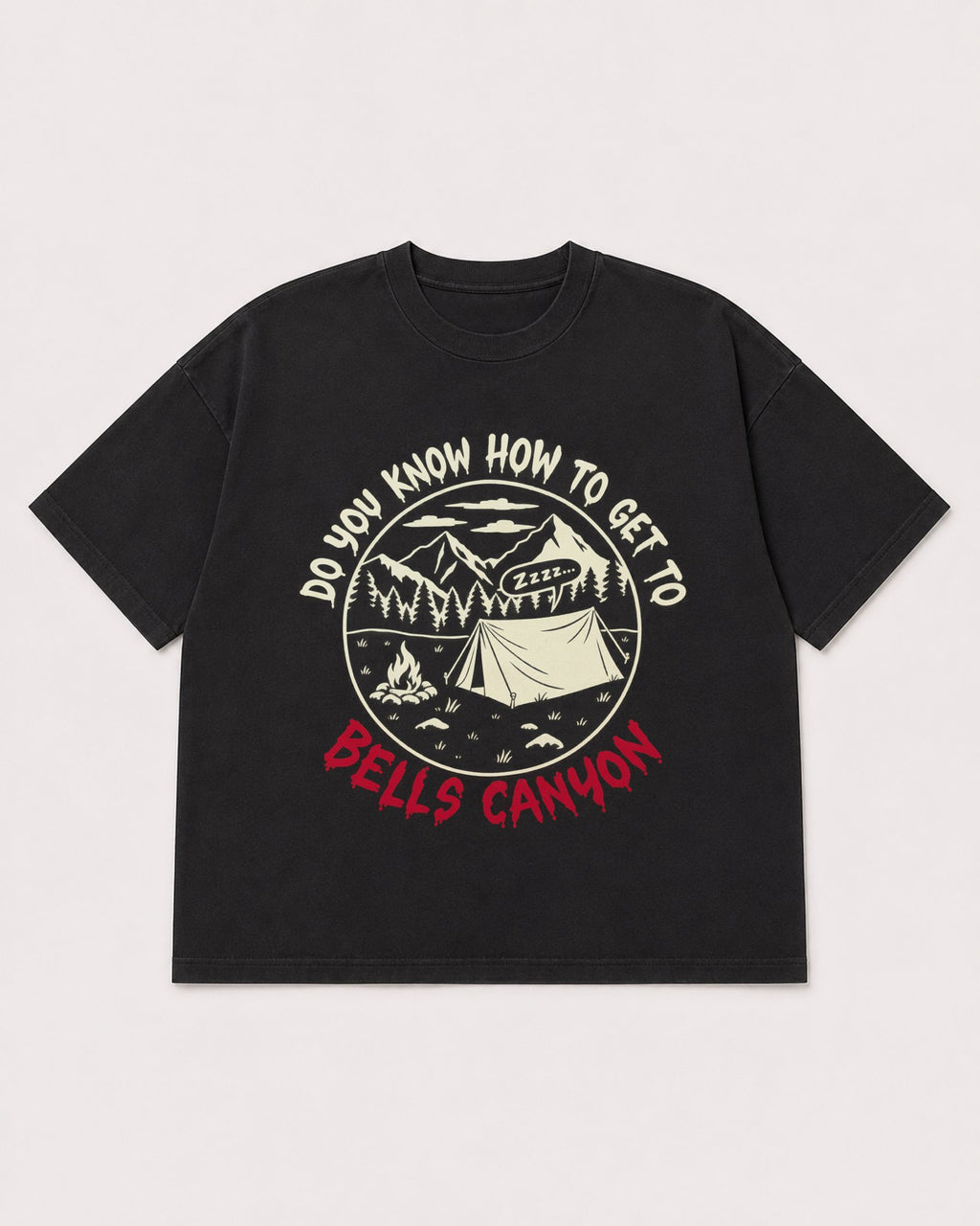 Mockup Boxy Heavyweight Tee Black product