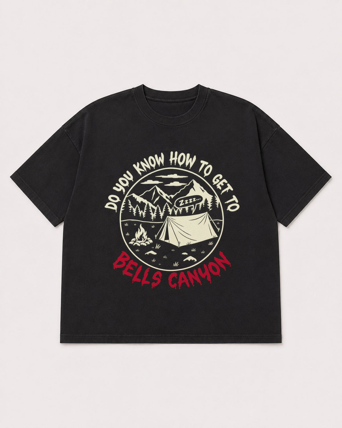 Mockup Boxy Heavyweight Tee Black product