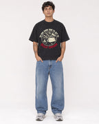Mockup Boxy Heavyweight Tee Black male full-body 06