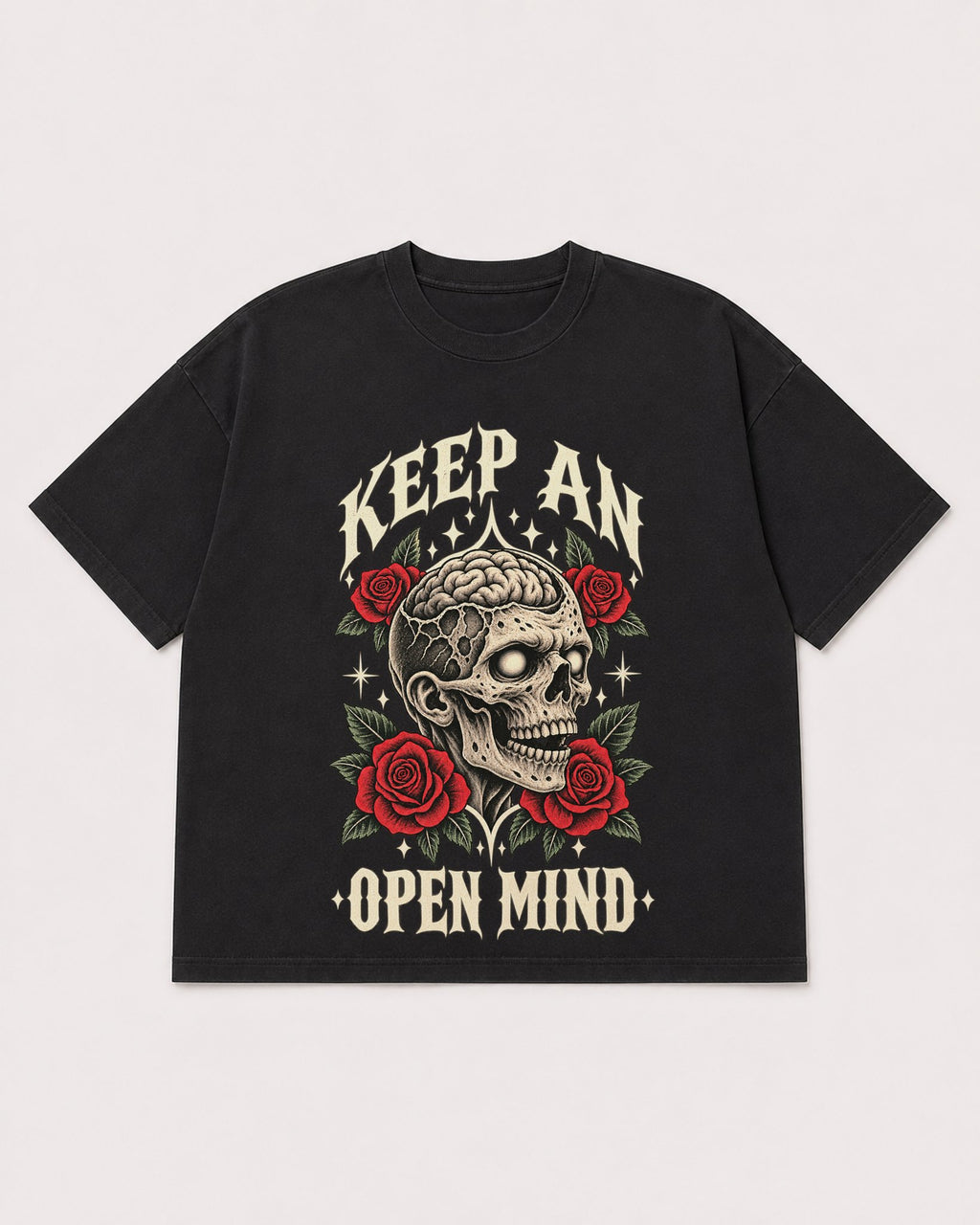 Mockup Boxy Heavyweight Tee Black product