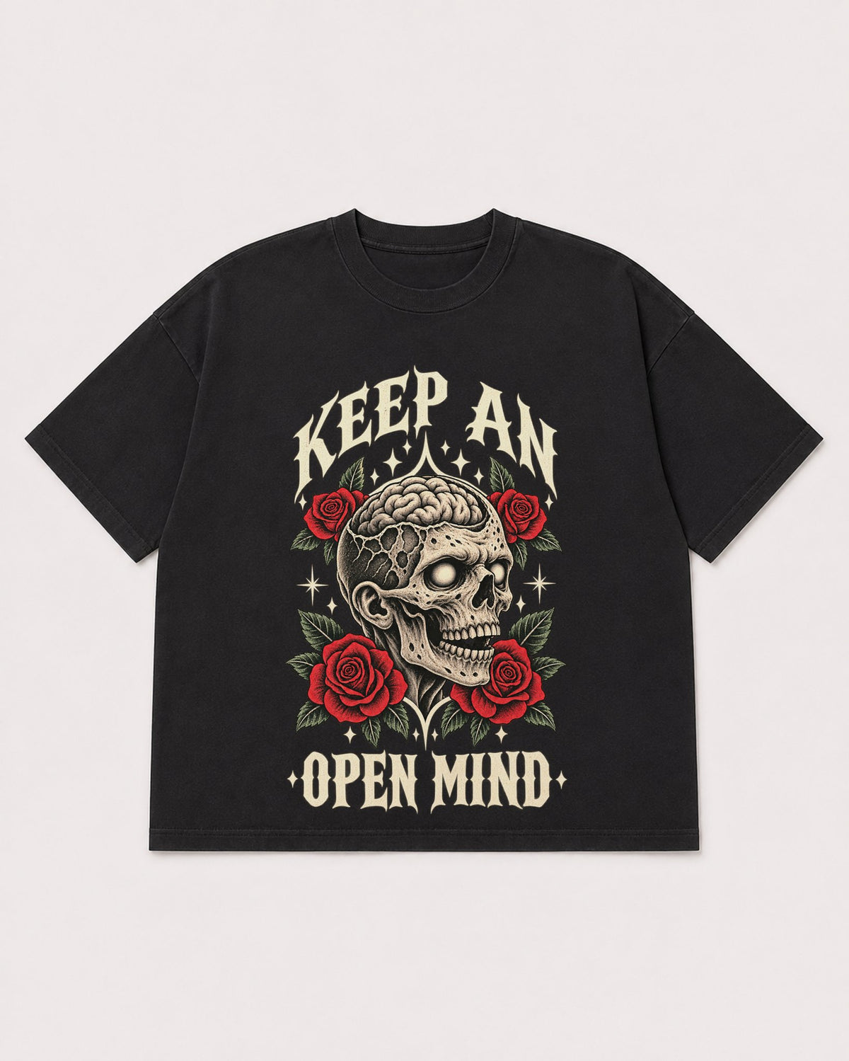 Mockup Boxy Heavyweight Tee Black product