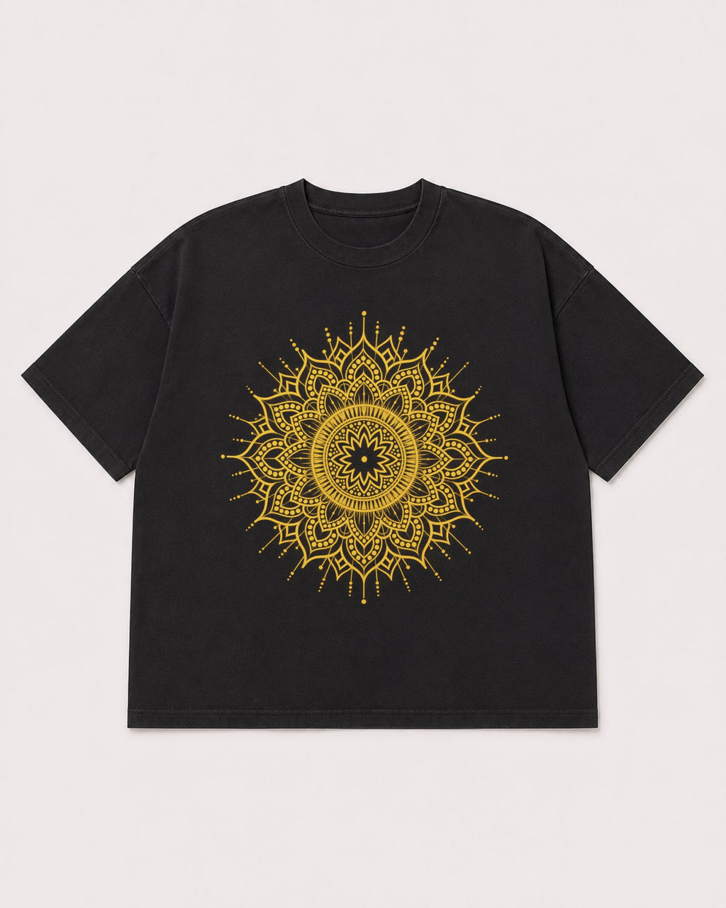 Mockup Boxy Heavyweight Tee Black product
