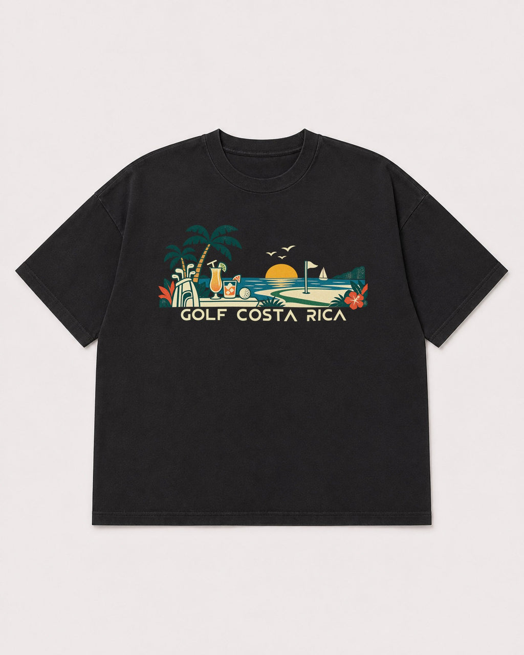 Mockup Boxy Heavyweight Tee Black product
