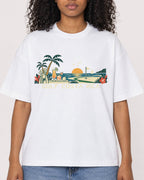Mockup Boxy Heavyweight Tee White female close-up 05