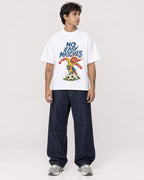 Mockup Boxy Heavyweight Tee White male full-body 06