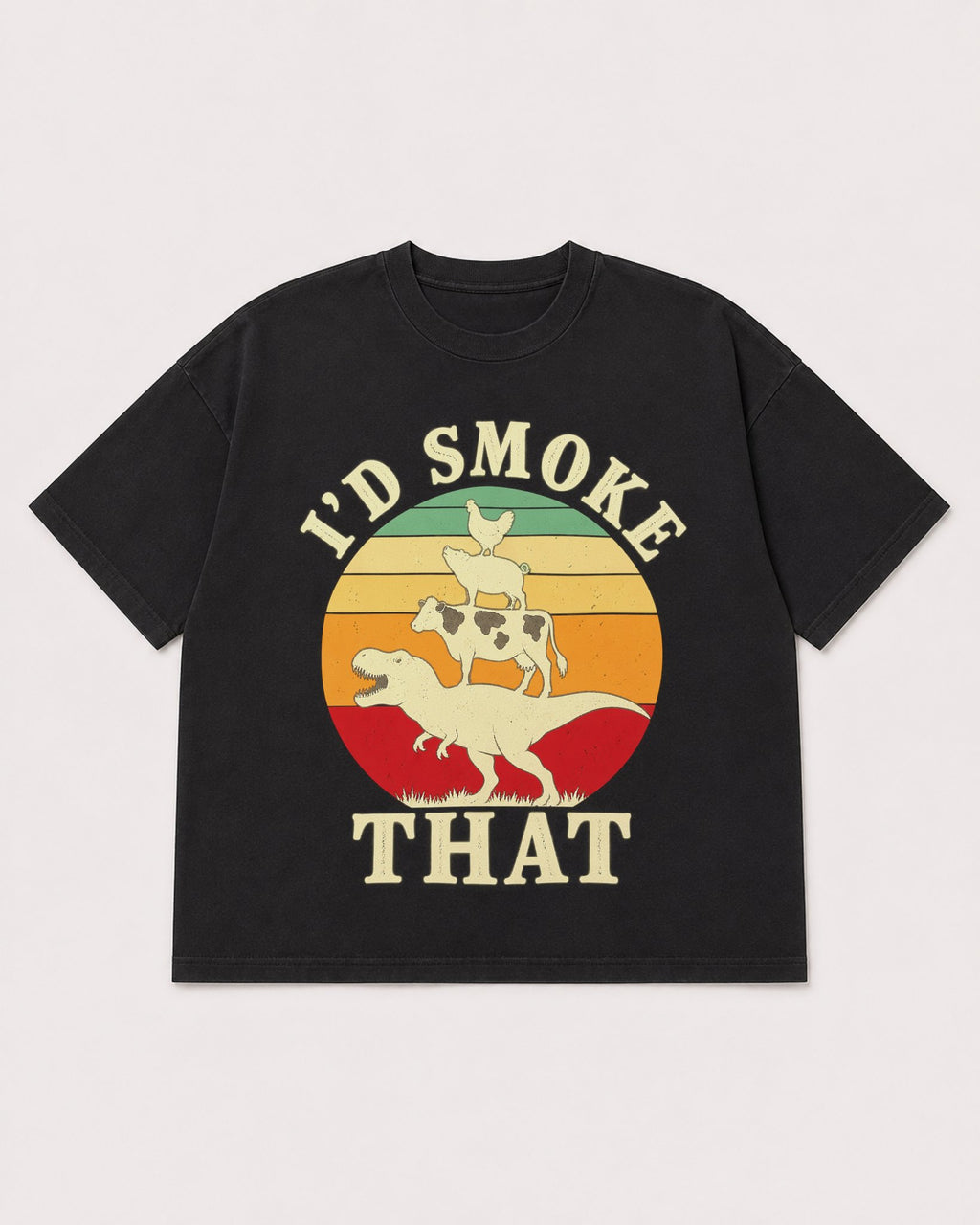 Mockup Boxy Heavyweight Tee Black product