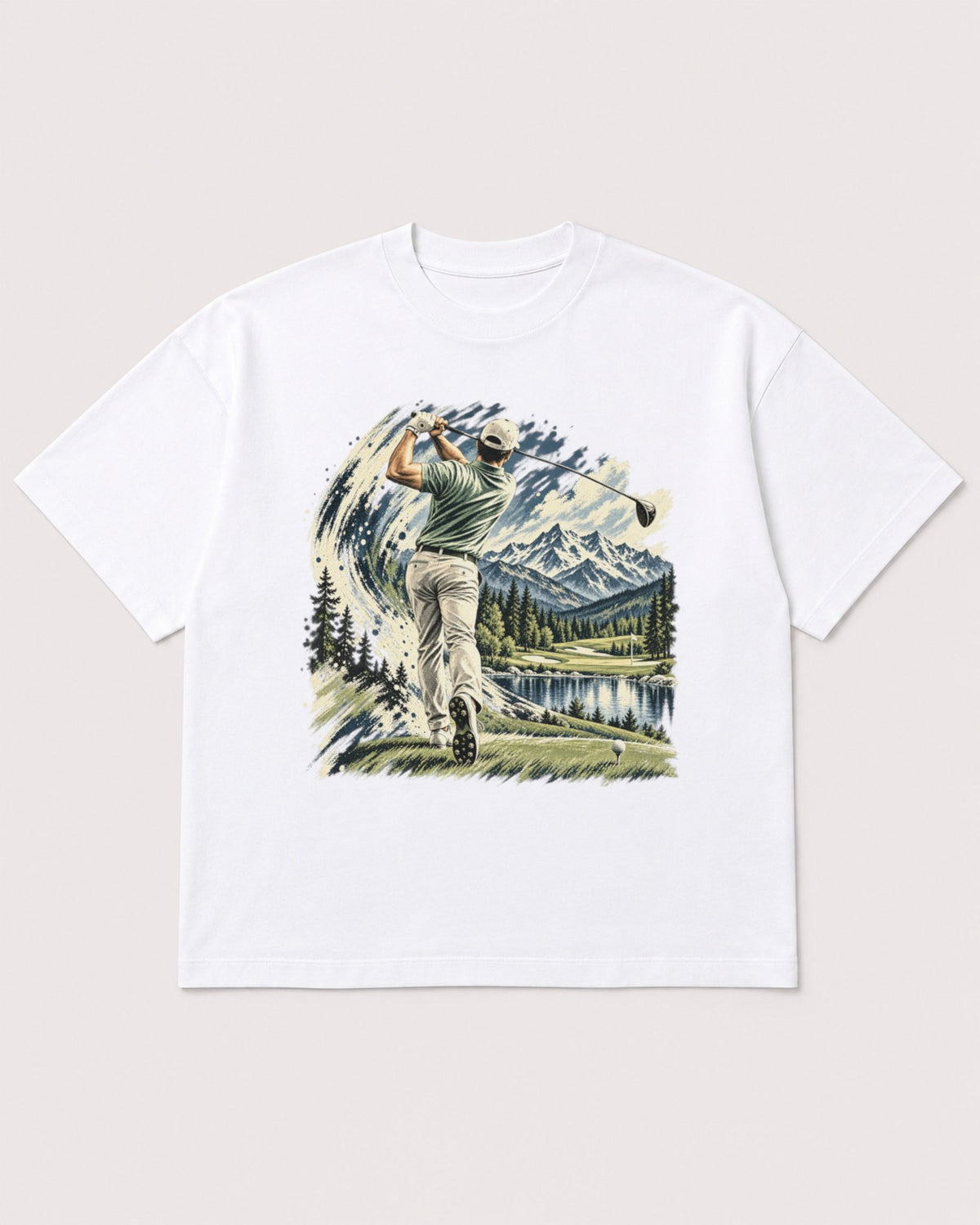 Mockup Boxy Heavyweight Tee White product