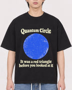 Mockup Boxy Heavyweight Tee Black male close-up 11