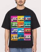 Mockup Boxy Heavyweight Tee Black male close-up 02