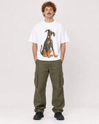 Mockup Boxy Heavyweight Tee White male full-body 09