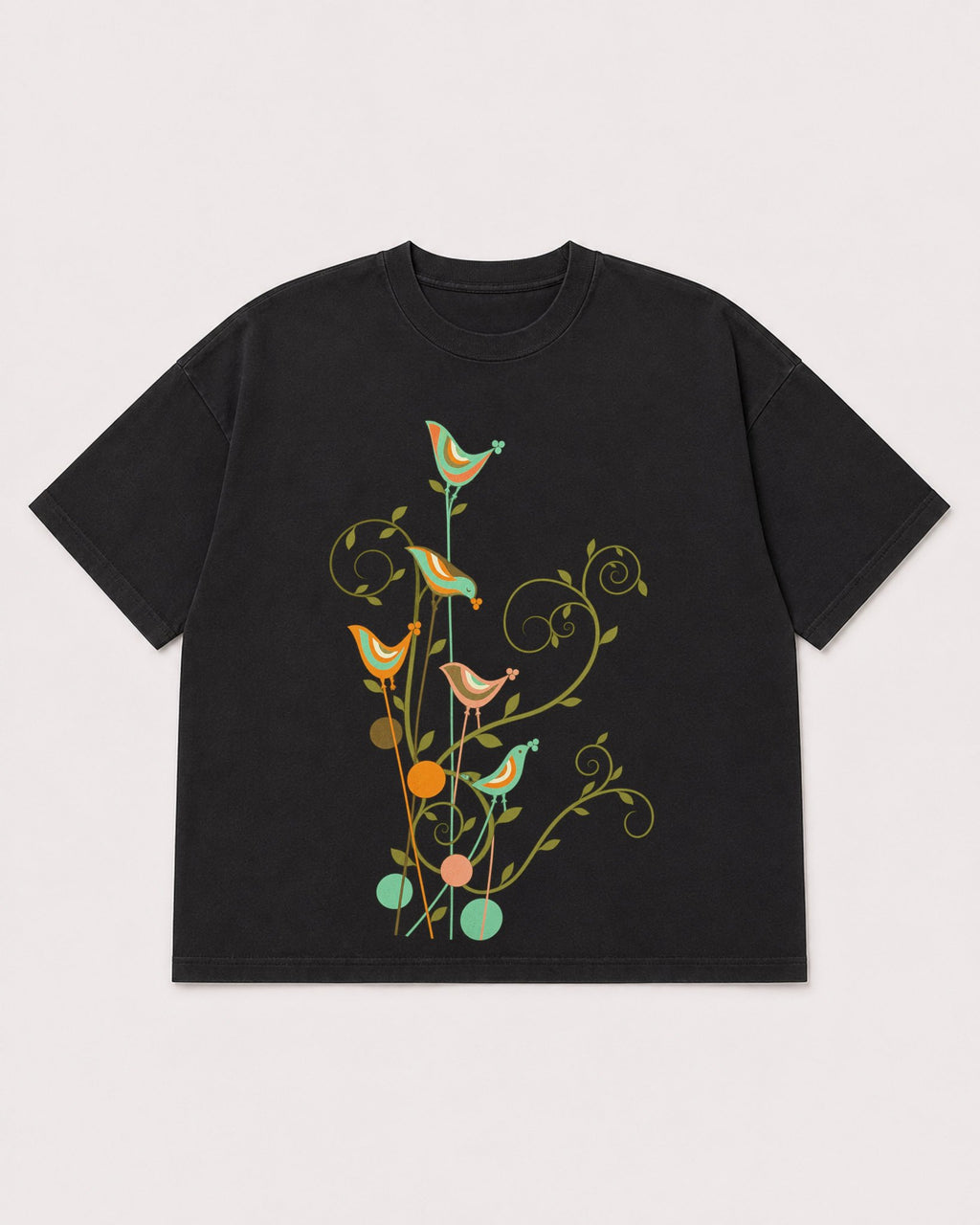 Mockup Boxy Heavyweight Tee Black product