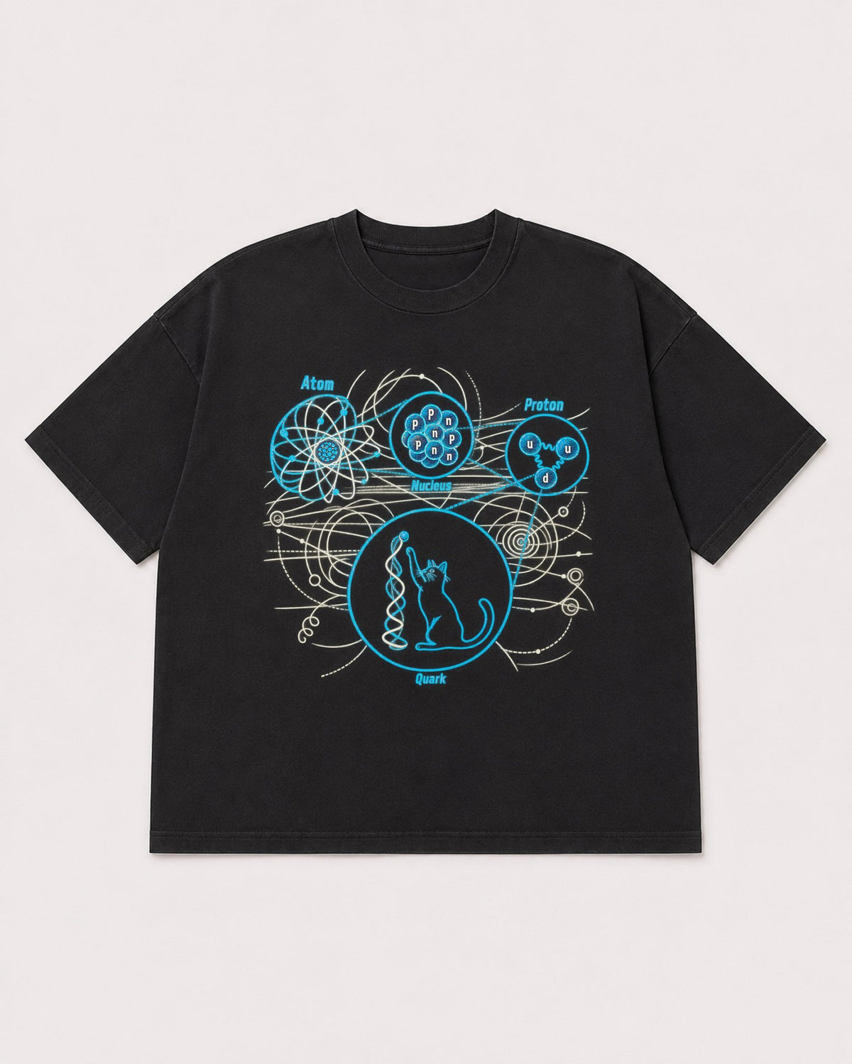 Mockup Boxy Heavyweight Tee Black product