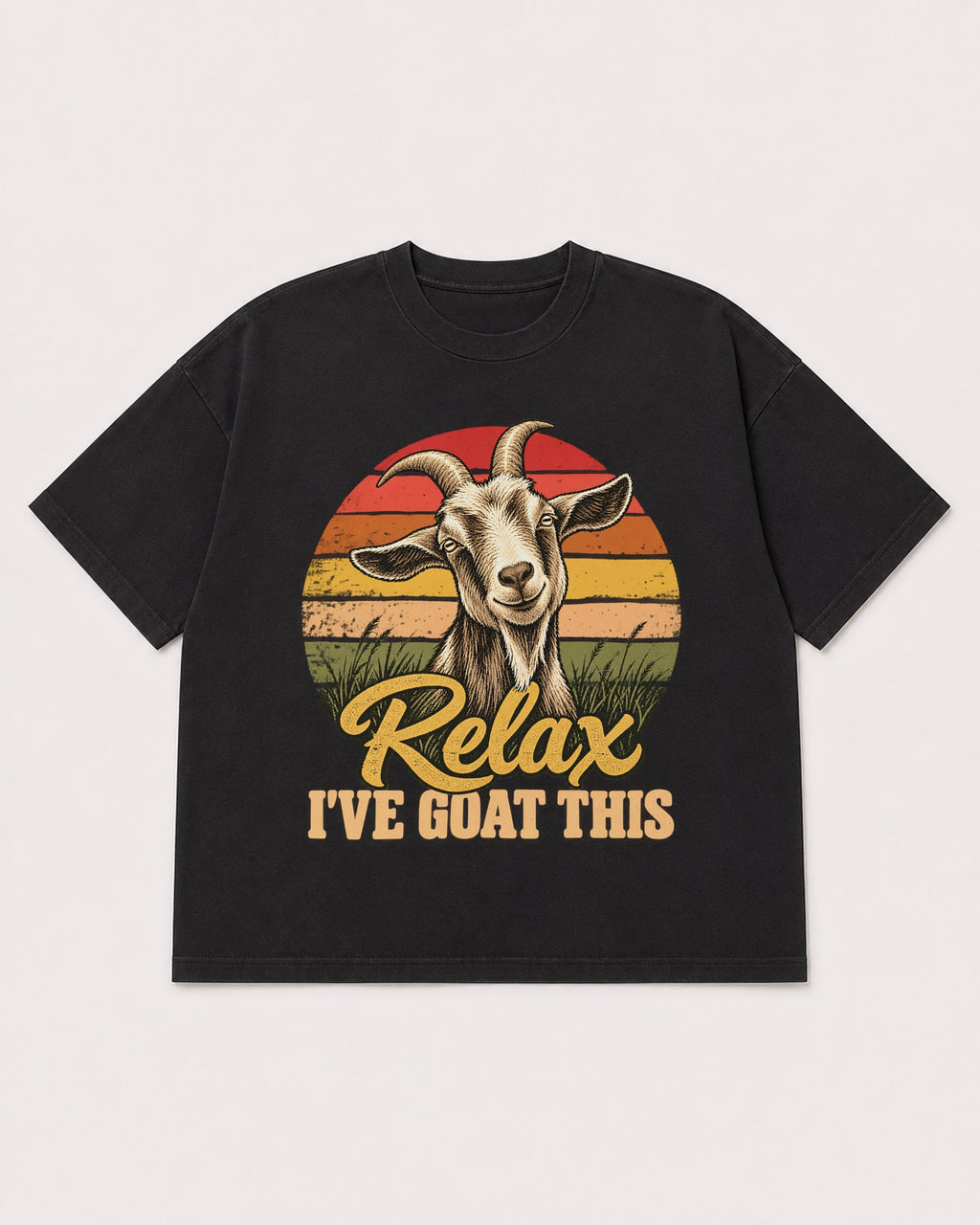 Mockup Boxy Heavyweight Tee Black product